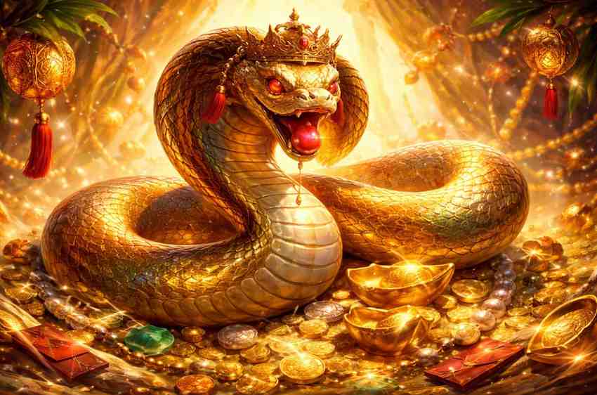 Fortune Snake na 886V plataforma com tema oriental