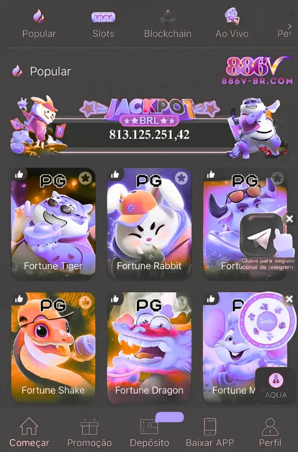 886V app oficial para Android e mobile